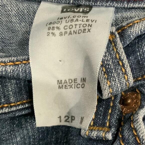 Levis 550 Red Tab Jeans Womens 12P Relaxed Bootcut Stretch Mid Wash Streetwear - Picture 11 of 11